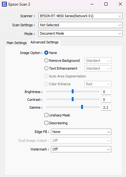 Image options